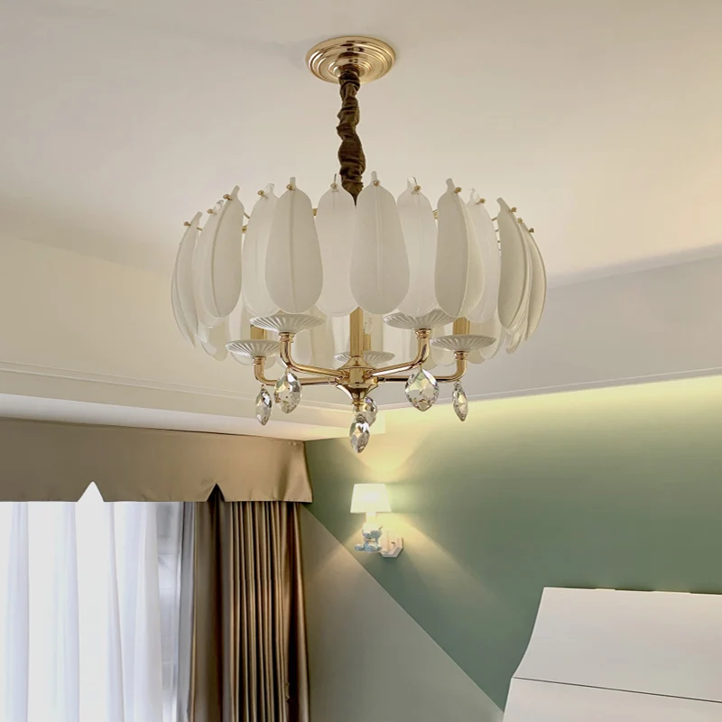 

Postmodern Light Luxury Crystal Creative Personality Bedroom Designer Model Room Dining Room Pendant Lights