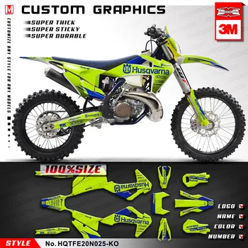 

KUNGFU GRAPHICS Custom Vinyl Stickers Vehicle Waterproof Wraps for Husqvarna TE150i TE250i TE300i FE250 FE350 FE450 FE501 2020