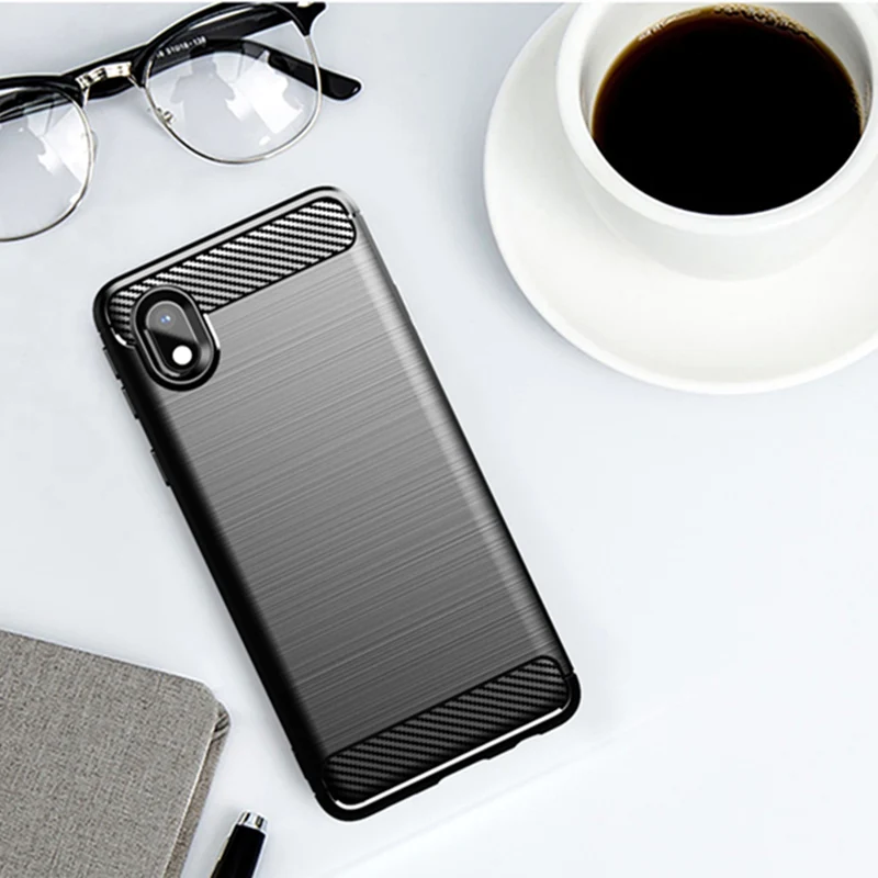 

For Samsung Galaxy A01 Core Case For Samsung A21S M31 M01 Core Carbon Fiber Cover Soft Plain Silicone Case For Samsung A01 Core