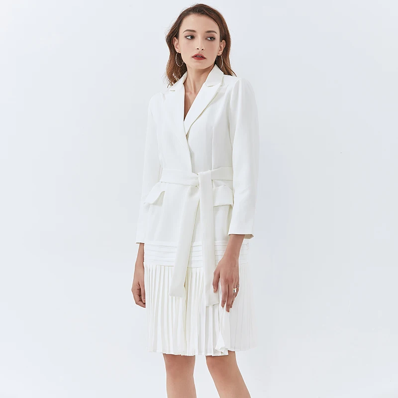 TWOTWINSTYLE Casual Patchwork Ruched Jacket For