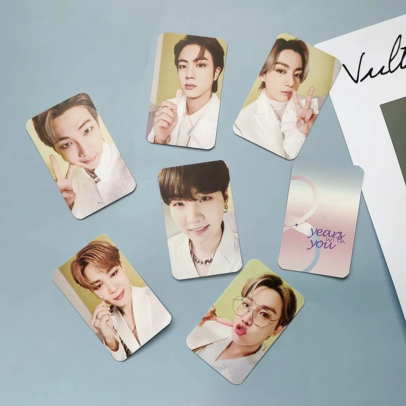 Коллекция почтовых открыток 7 шт./компл. KPOP Bangtan Boys Years with You Lomo Cards 2021 8 FESTA JUNG KOOK V JIMIN