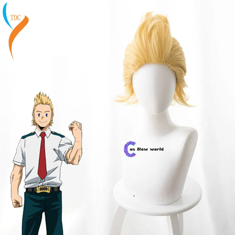 

2020 Anime My Hero Academia Mirio Toogata Million Cosplay Wig Boku No Hero Academia Cosplay BIG 3 Mirio Toogata Yellow Wigs