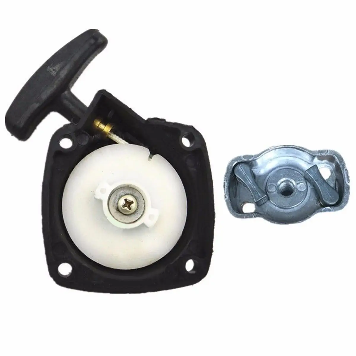 1 x DWZ Recoil Starter Pull Starter & Pawl Black & Silver