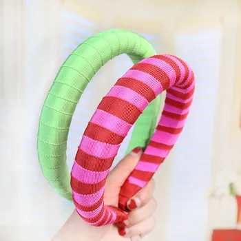 

2019 Vintage Solid Cloth Sponge Thin Hair bands For Women Princess Girls Hair Accessories Headband diademas para el pelo mujer