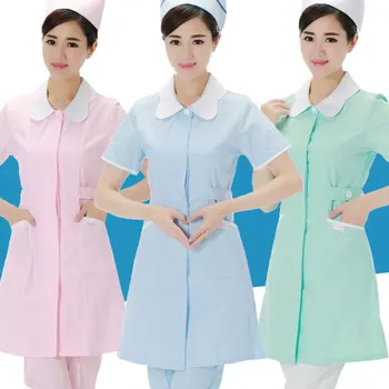 

Nurse Uniform Women New Medical Work Wear Pharmacy White Coat Doctor Costume Female Hospital Workwear Beauty Salon Uniform