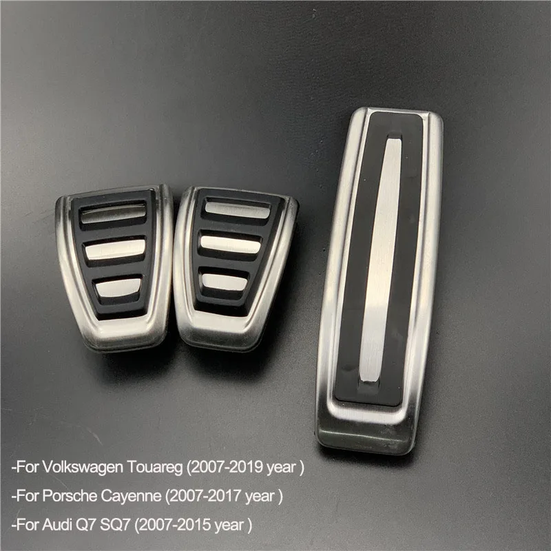Liquor Car New For Porsche Cayenne 2010-2016 Aluminium alloy Accelerator Brake Clutch Pad Gas Petrol Foot Rest Pedal Set Liquor Car New For Porsche Cayenne 2010-2016 Aluminium alloy Accelerator Brake Clutch Pad Gas Petrol Foot Rest Pedal Set