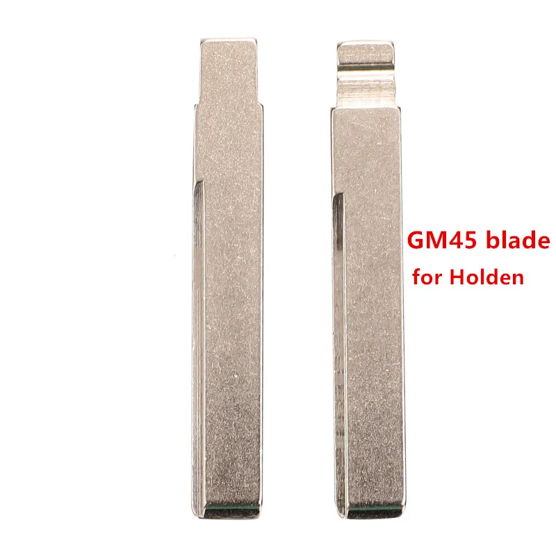 10pcs Y-28 # GM45 Métal Non Coupé Vierge Flip Clé À Distance Lame Pour GM Holden pour continent bricolage KD xhorse VVDI JMD