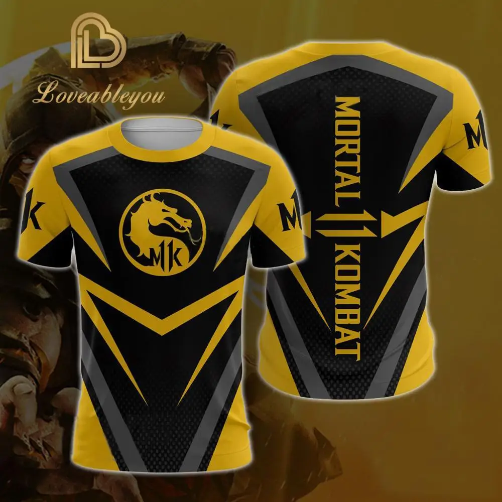 Игра Mortal Kombat 11 3D футболка с коротким рукавом для мужчин и женщин с принтом Mortal Kombat 11 футболки модные топы тройники
