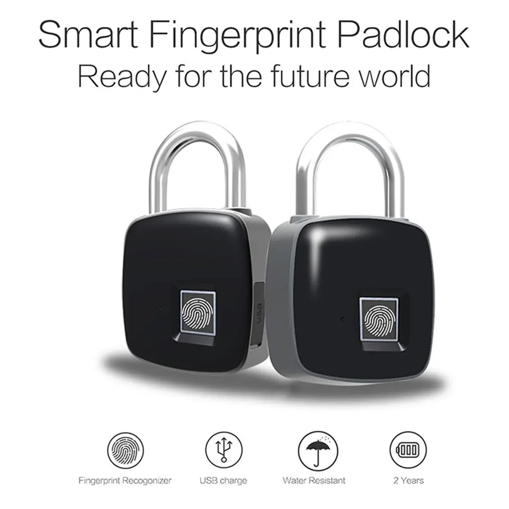 Smart Keyless Отпечатков Пальцев Биометрический замок водонепроницаемый замок с отпечатком пальца безопасности сенсорный замок без ключа электронный замок