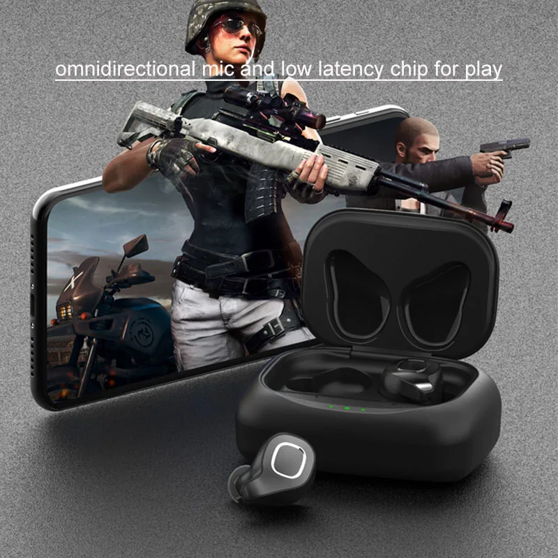 F8 TWS Bluetooth 5 0 беспроводные наушники 85 мАч 12h Play гарнитура с низкой задержкой чип для