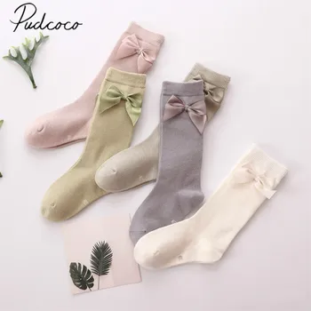 

Pudcoco Popular baby toddler cotton knee high stockings warm stockings Solid Candy Color Rib Leggings Warmer 0-3Y