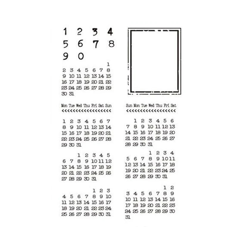 ZFPARTY Calenda прозрачный чистый силикон штамп/печать для DIY Скрапбукинг/фотоальбом декоративная открытка изготовление