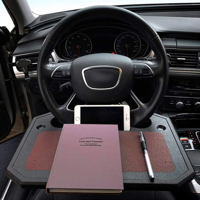 Universal Auto Lenkrad Sitz Tablett Schreibtisch Reise Tisch Laptop, Tablet  Schreibtisch Kopfstütze Tablett für Arbeits Schreiben Essen - AliExpress