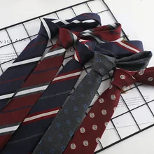 Корейский узкий галстук Мужской Унисекс Модный деловой, банкетный, на свадьбу, повседневные подарки, полосатый хлопковый Галстук Классический Простой тренд