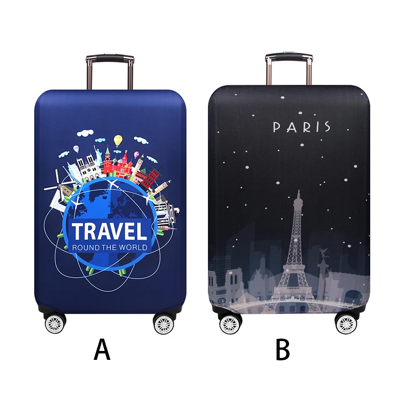 JULY'S SONG Thicken Suitcase Cover For 18-32Inch Suitcase Luggage Protective Cover Travel Trolley Elastic Luggage Cover