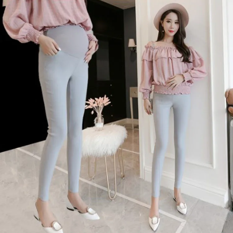 

Maternity Clothes Casual Pants 2020 Spring New Style Korean-style Fashion Mom Maternity Pants Outer Wear Trousers Thin Skinny Le