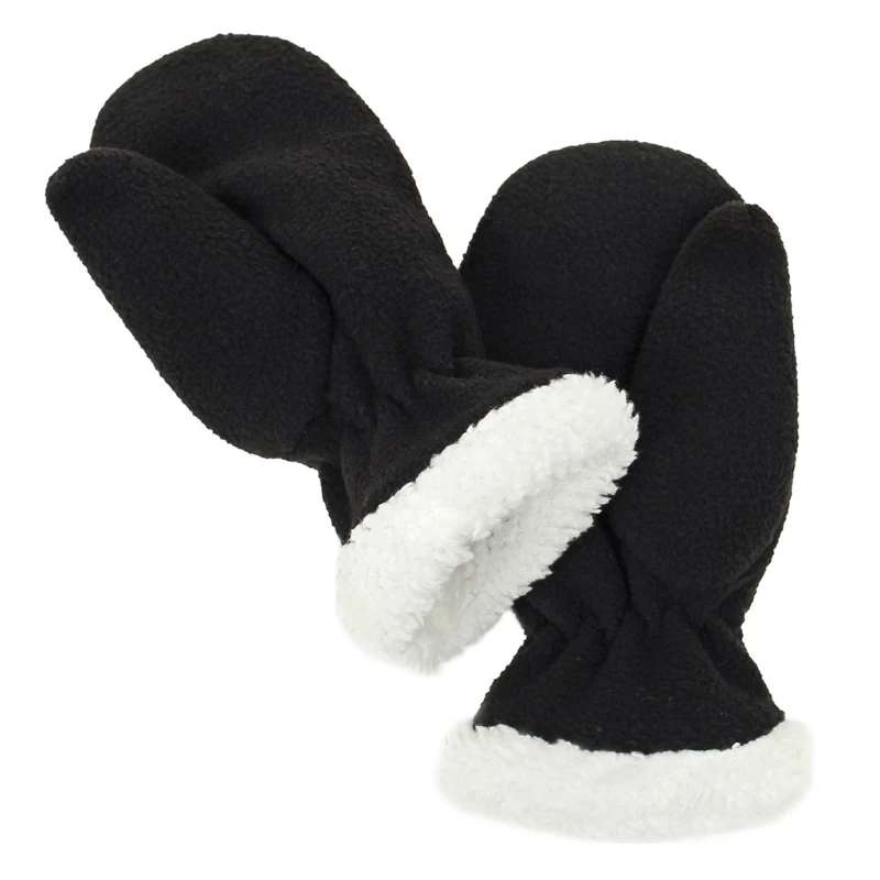 8 Colors Kids Baby Winter Windproof Plush Gloves Boys Girls Fluffy Fleece Thick Full Finger Mittens for 2 3 4 5 6 7 8 Years Old