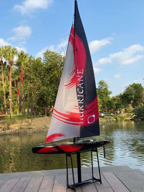 84” Inch Remote Control Boat Pre-assemble Sail 2.4G Electric Boat RC  Sailing Boat for hobby boys adults  (L) 84inch