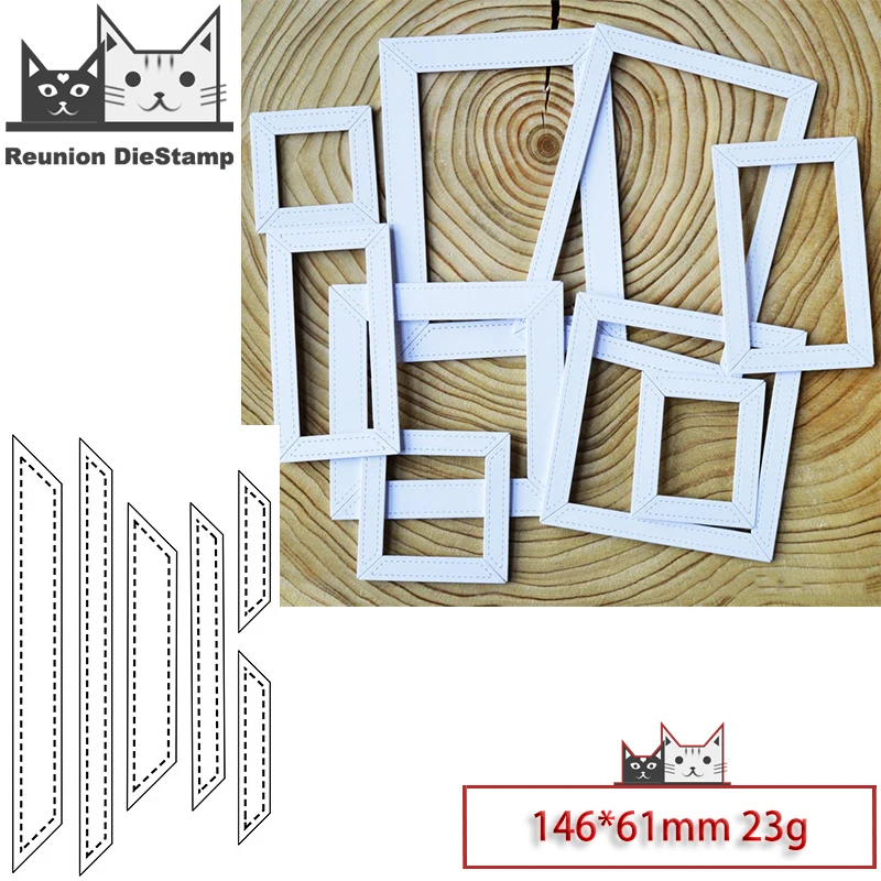 

Reunion New Design Craft Metal Die Cuts Embossed border Cutting Die Scrapbooking Album DIY Paper Card Embossing Stencils