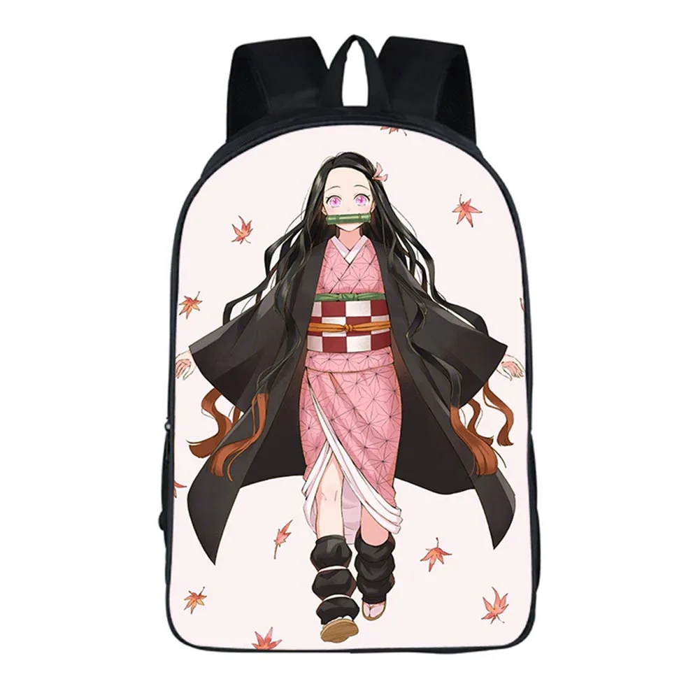 Аниме-рюкзаки Demon Slayer: Kimetsu No Yaiba Рюкзак Школьные сумки Сумки для книг водонепроницаемые дорожные сумки