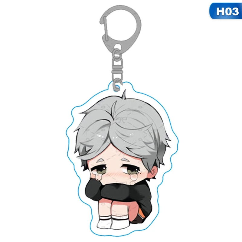 Anime Volleyball Junior Double-sided Transparent Acrylic Keychain New Style  Haikyuu!! Pendant Cosplay Exquisite Key Chain Gifts - AliExpress