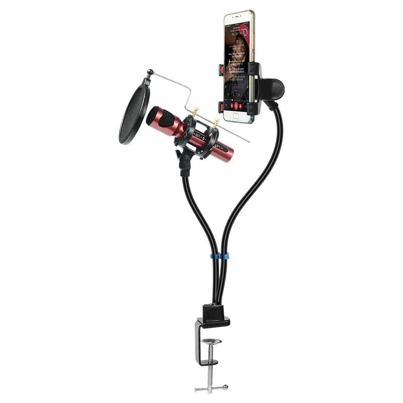 

Manufacturers Direct Selling Mobile Phone Microphone Bracket Mobile Phone Bracket Microphone Bracket Desktop MV Holder KH-24 Hol