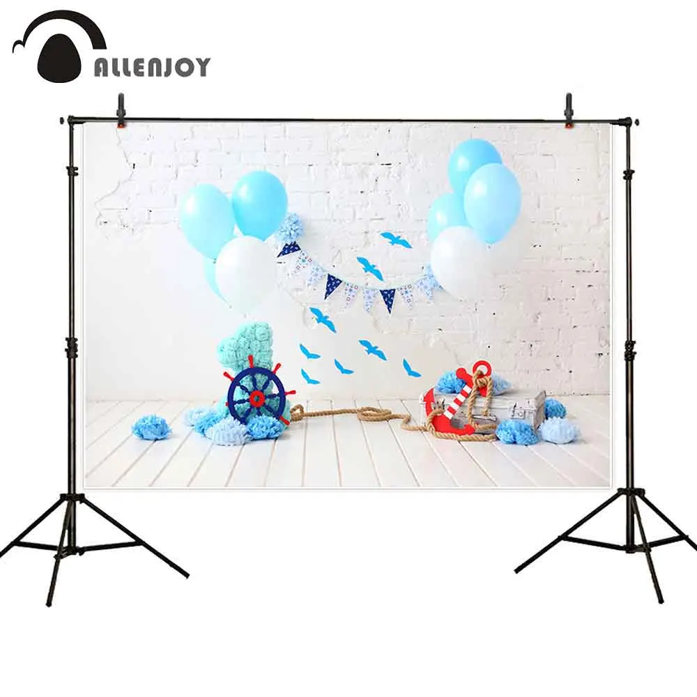 Фон для студийной фотосъемки Allenjoy на 1-й день рождения с изображением кирпичной