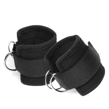

2pcs Sport Ankle Straps Ankle Support Padded D-ring Ankle Cuffs for Gym Workouts Cable Machines Leg Exercises