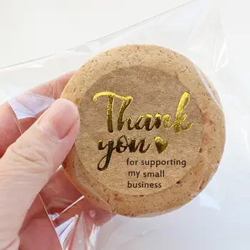 

500 pcs Patterns Thanks Stickers with Black Gift Bouquet Round 1inch THANK YOU Sealing 2.5cm Label Sticker Birthday Favors Lable