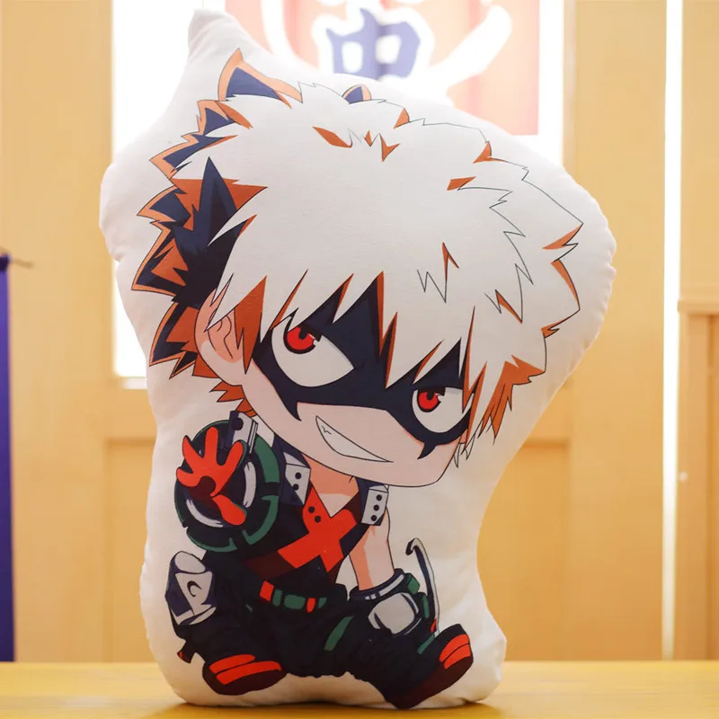 Большой милый аниме плюшевая игрушка My Hero Academy Izuku Midoriya Katsuki Bakugou Shouto Todoroki Мягкая кукла подушка Рождественский подарок