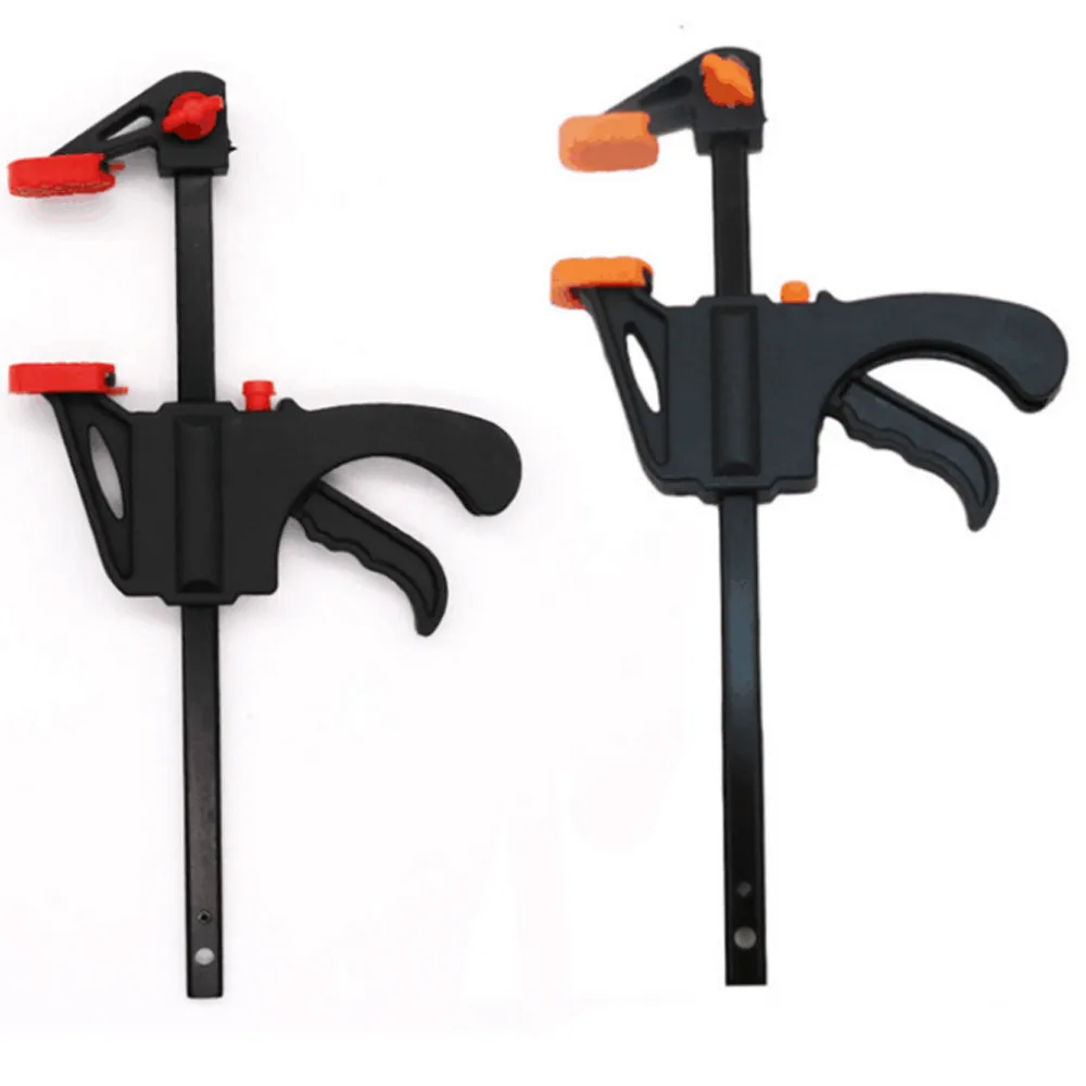 

4 inch Wood Working Bar Clamp Quick Ratchet Release Speed Squeeze F-type Clip Manual Spreader Gadget DIY Hand Tool
