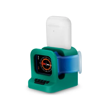 

2In1 Charging Docking Station Charging Standing Wireless Dock Holder For Smart Watch Headphone for Airpods Charging Stand