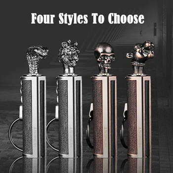 

HONEST zinc alloy flint can opener permanently matching waterproof kerosene lighter forward survival tool smoking suit men'sgift