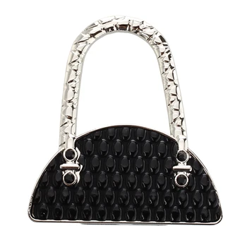 

Black Folding Foldable Handbag Bag Purse Table Hook Hanger Holder