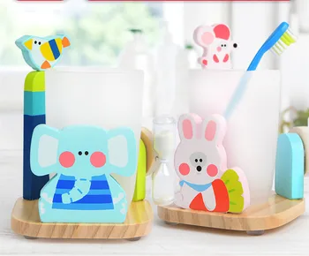 

Cute Sandglass Timer Toothbrush Cup Learning Toys for Children Primary School Brushing Supplies Prevention Gifts for Children