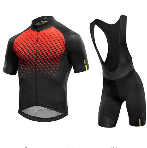 Mavic Radtrikot Sommer Team Kurzarm Radfahren Set Bike Bekleidung Ropa Ciclismo Radfahren Kleidung Sport Anzug
