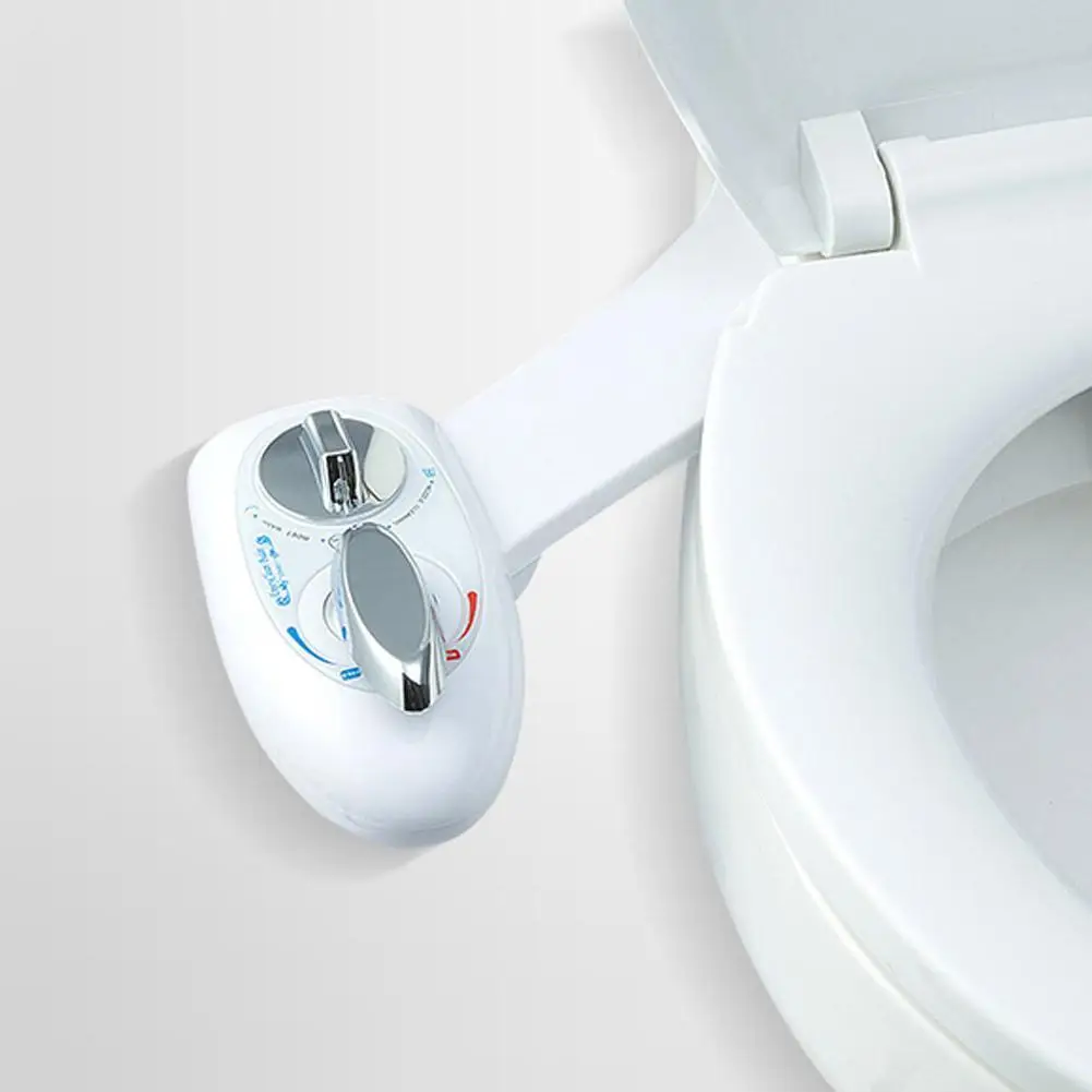 

Atalawa Non-Electric Mechanical Bidet Toilet Attachment with Fresh Metal Brass Spray Water Nozzle Cleaning Self Hose T-Adap R0K5
