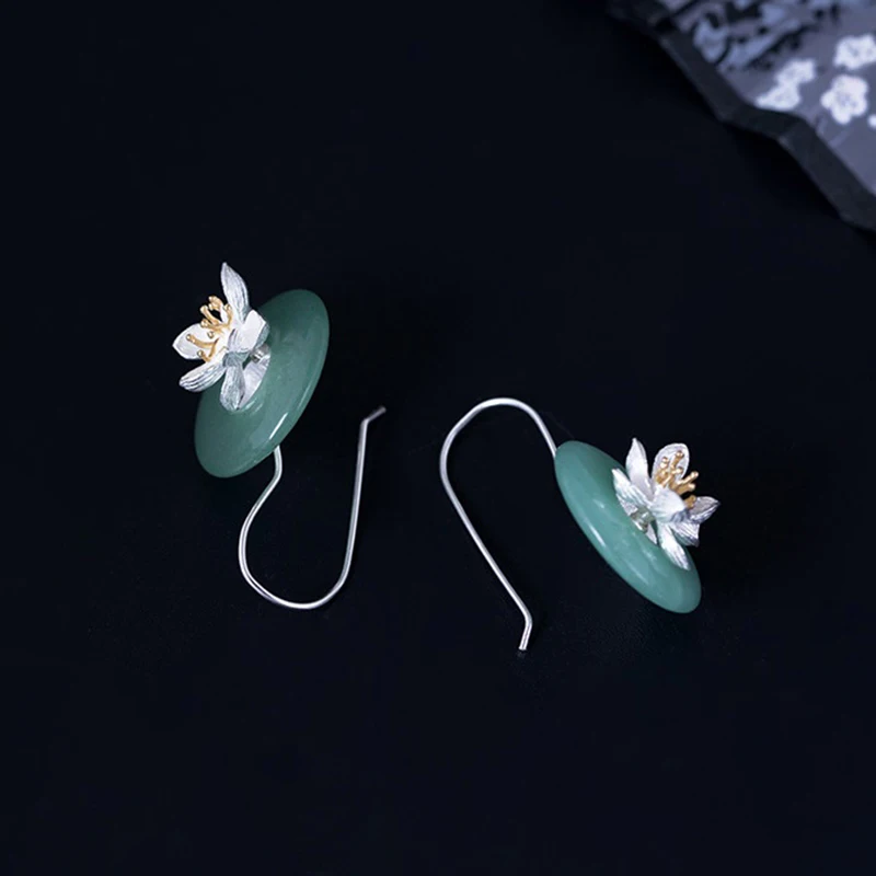 Серьги из натуральных драгоценных камней, ювелирные изделия ручной работы, висячие серьги-капли для женщин, подарок