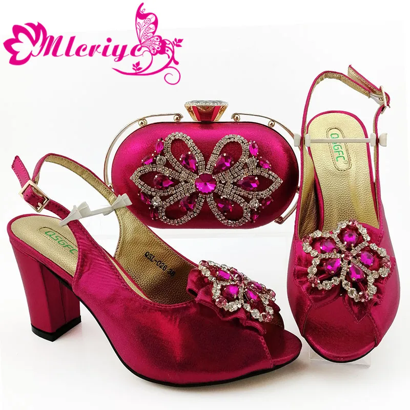 

Decorated with Appliques Italian Shoes with Matching Bags for Women Women Platform Shoes Shoe and Matching Bag for Nigeria Party