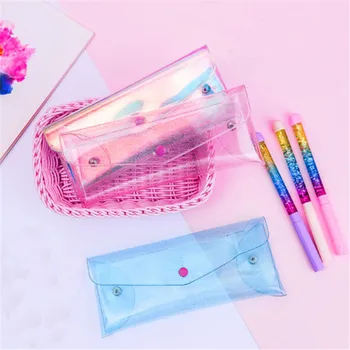 

Holographic Transparent PVC Cosmetic Bags Womens Makeup Bag Hologram Laser Cosmetic Case Toiletry Portable Beauty Pouch