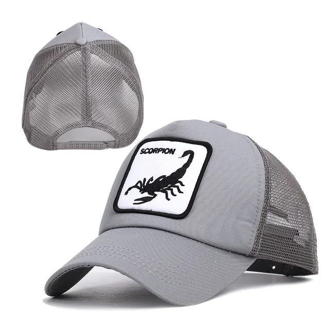 Gorras Animales бейсбольная Кепка с вышивкой и сеткой для мужчин и женщин, Регулируемая Повседневная Кепка от солнца для папы, бейсболка с козырьком - Цвет: E