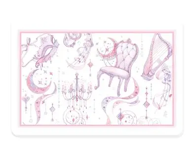 NO.3 Dreamly складные карты синий зеленый фиолетовый девушка сердце серебро прессованный лазер вечерние свадебные подарочная коробка бумага спасибо пригласительные карты - Цвет: NO.3