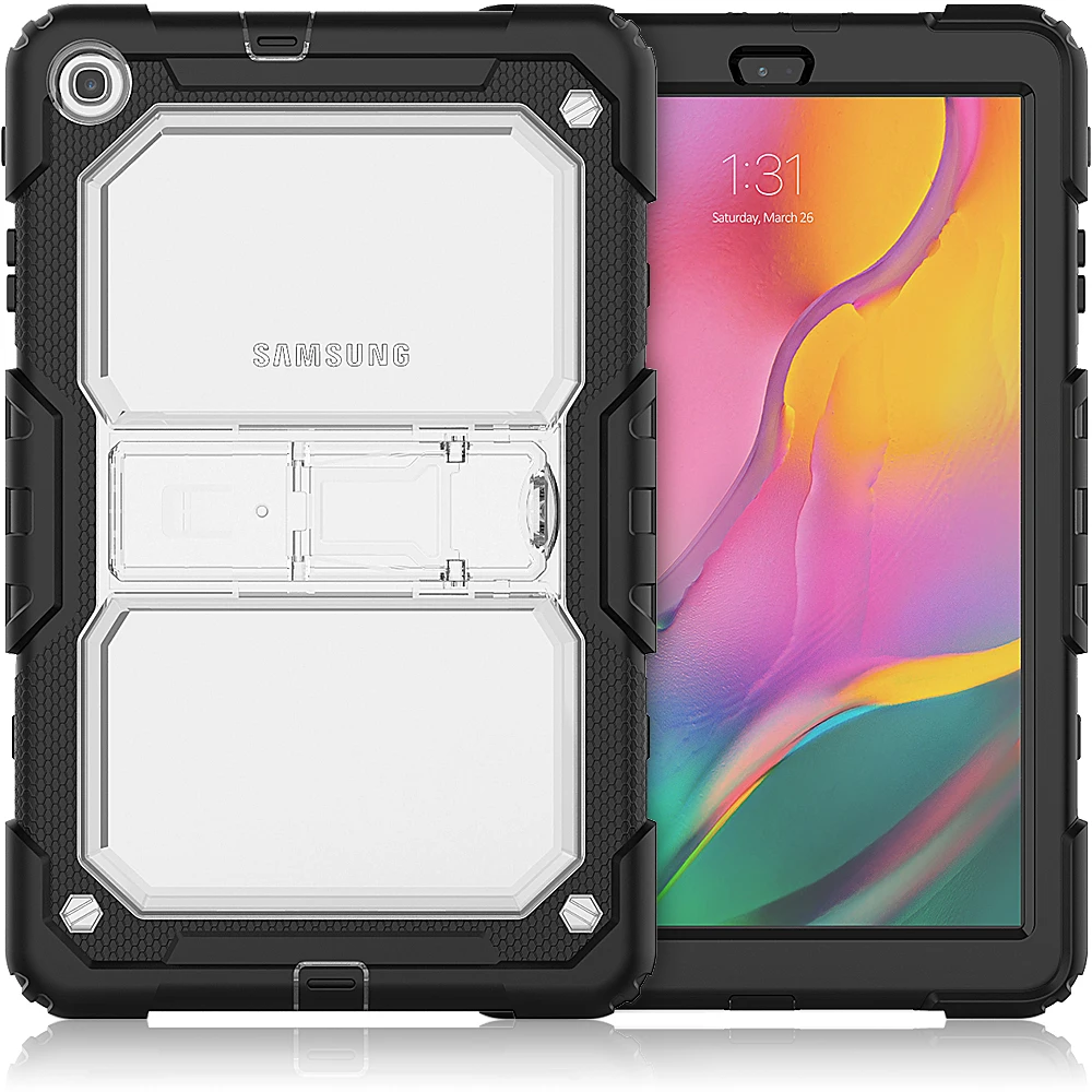 Сверхпрочный противоударный чехол с подставкой для samsung Galaxy Tab A 10,1 SM-T510 SM-T515 T510 t515чехол для планшета+ пленка+ ручка