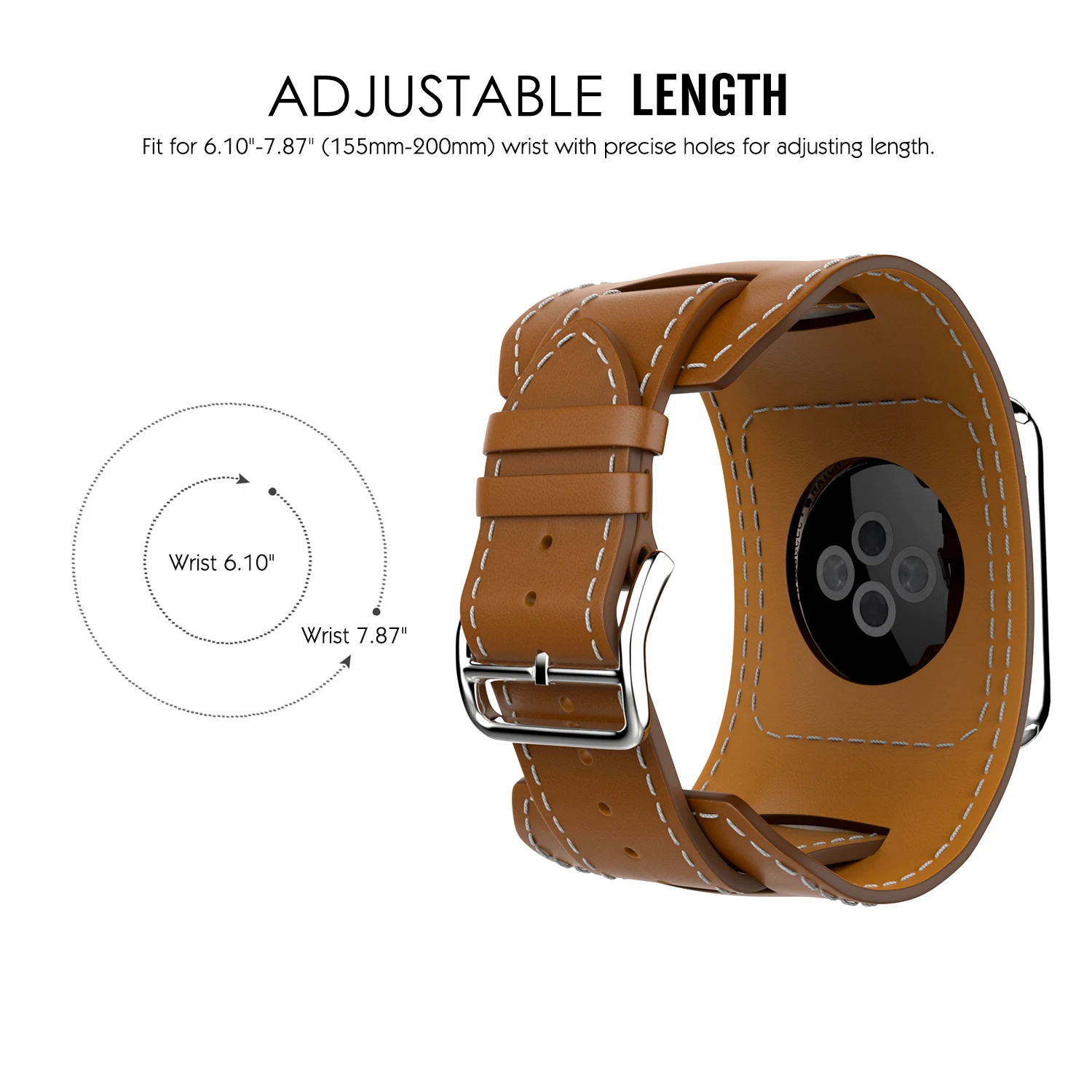 Моко совместимый ремешок для наручных часов Apple Watch, 42 мм 44 мм серии 4/3/2, Оригинальные кожаные Смарт-часы браслет манжеты сменный ремешок