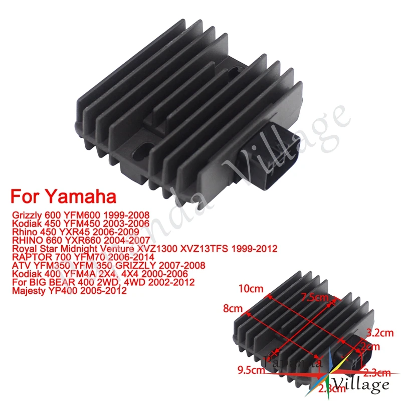 Motorcycles Voltage Regulator Rectifier For Yamaha ATV YFM350 450 600