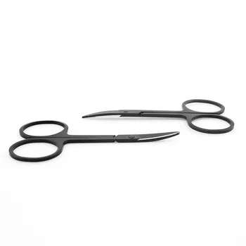 

New 1pc Dark Beauty Makeup Scissor Eyelash Eyebrow Scissor Curved Head Manicure Scissor Nail Cuticle Tool Hair Remover Stainless