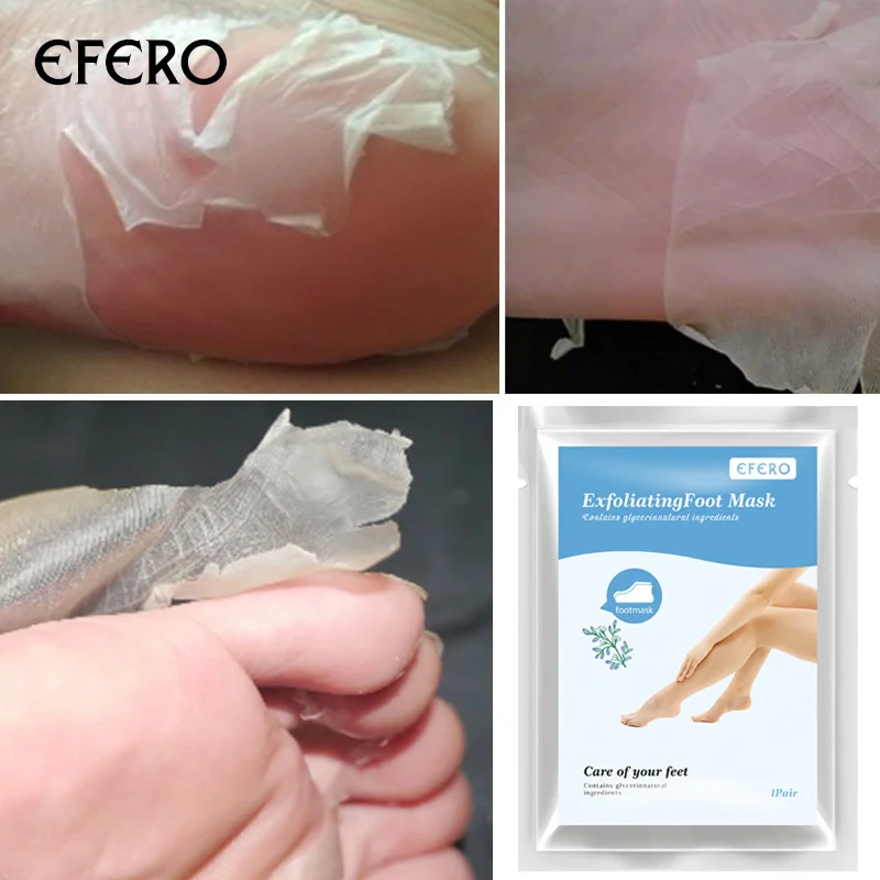 Efero скраб для ног носки отшелушивающая маска для ног для удаления омертвевшей кожи увлажняющие носки пилинг для ног маска для педикюра уход за пяткой