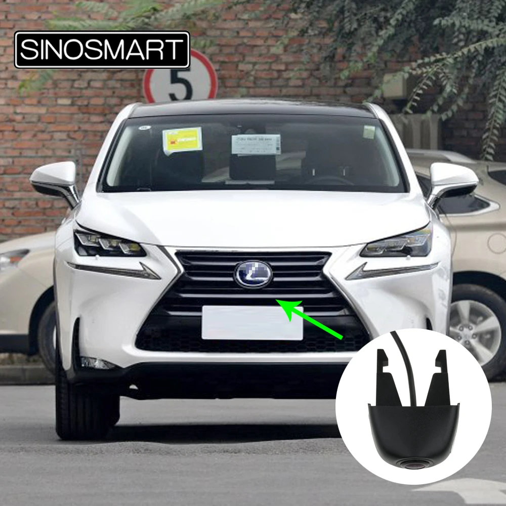 SINOSMART высокое качество автомобиля вид спереди парковка Специальная камера для Lexus NX RX ES до