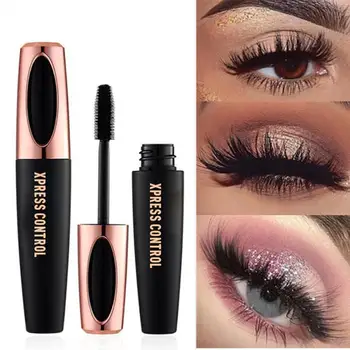 

4D Silk Fiber Extra Long Lash Mascara Waterproof Not Blooming Curling Natural Eyelash Mascara Eye Makeup Lasting Thick Lengthen