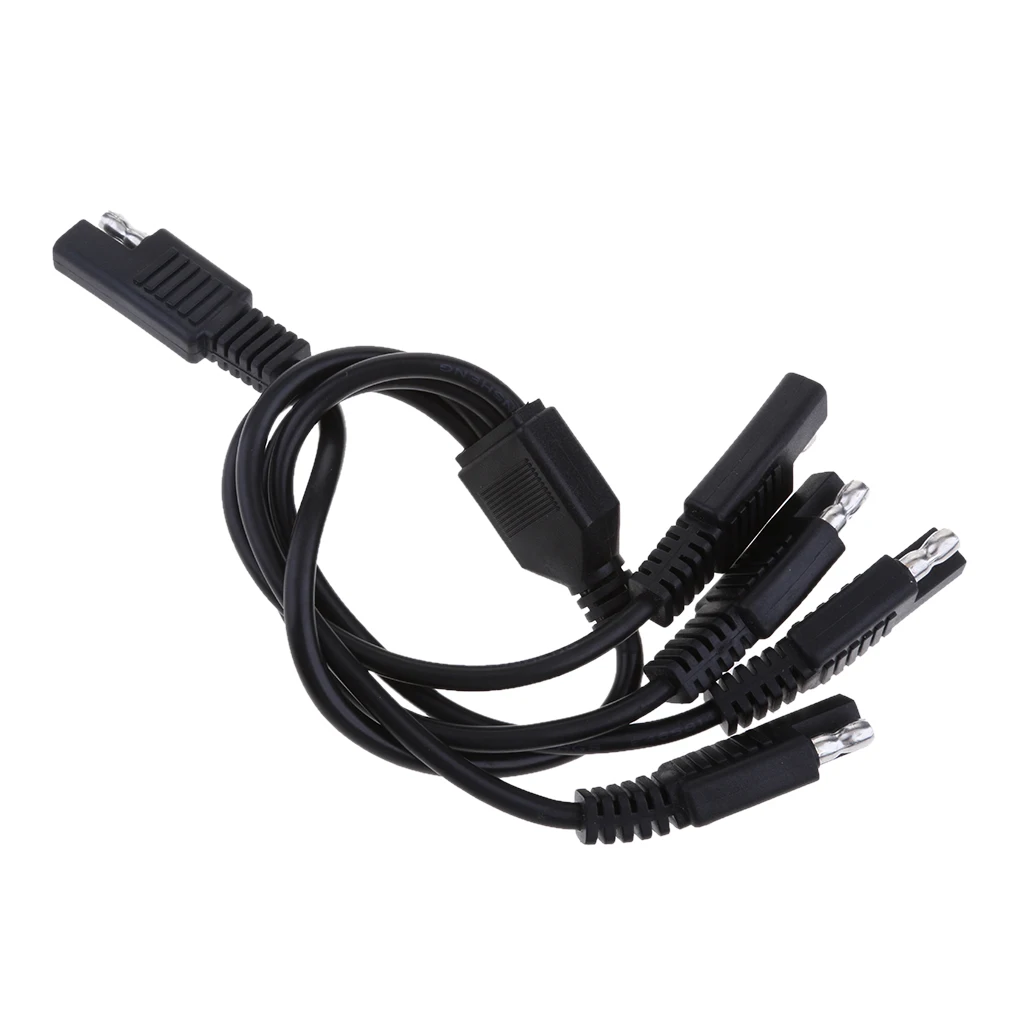 SAE Extension Wire Adapter Connector with 5 Way Cable for Car Motorcycle
